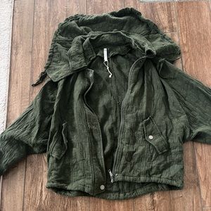 Olive green cargo jacket